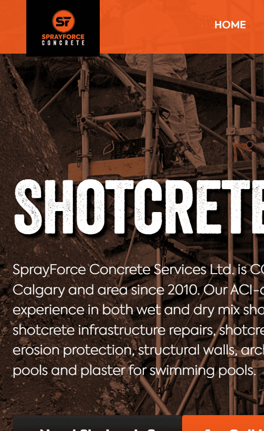 Spray Force Concrete